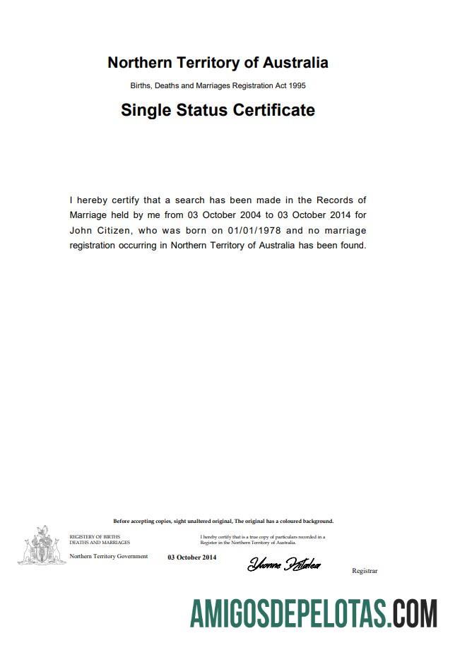 Para baixar modelo de certificado de divórcio do Território do Norte da Austrália no Word